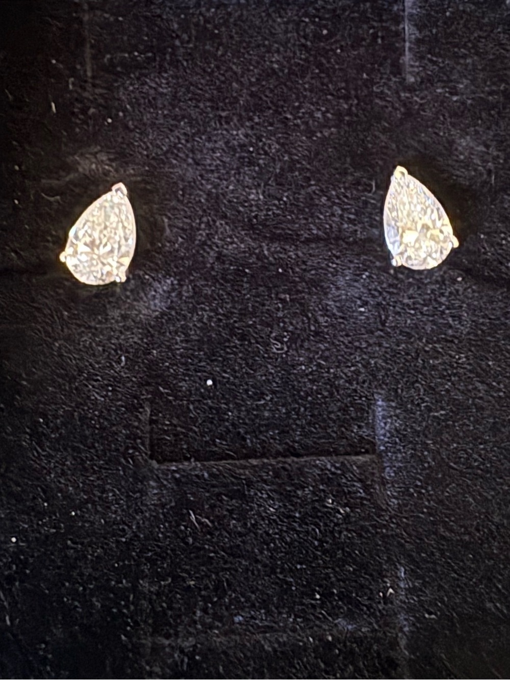 Pear-Shaped 2ct LabGrown Diamond Stud Earrings - Elegant Women's Jewelry